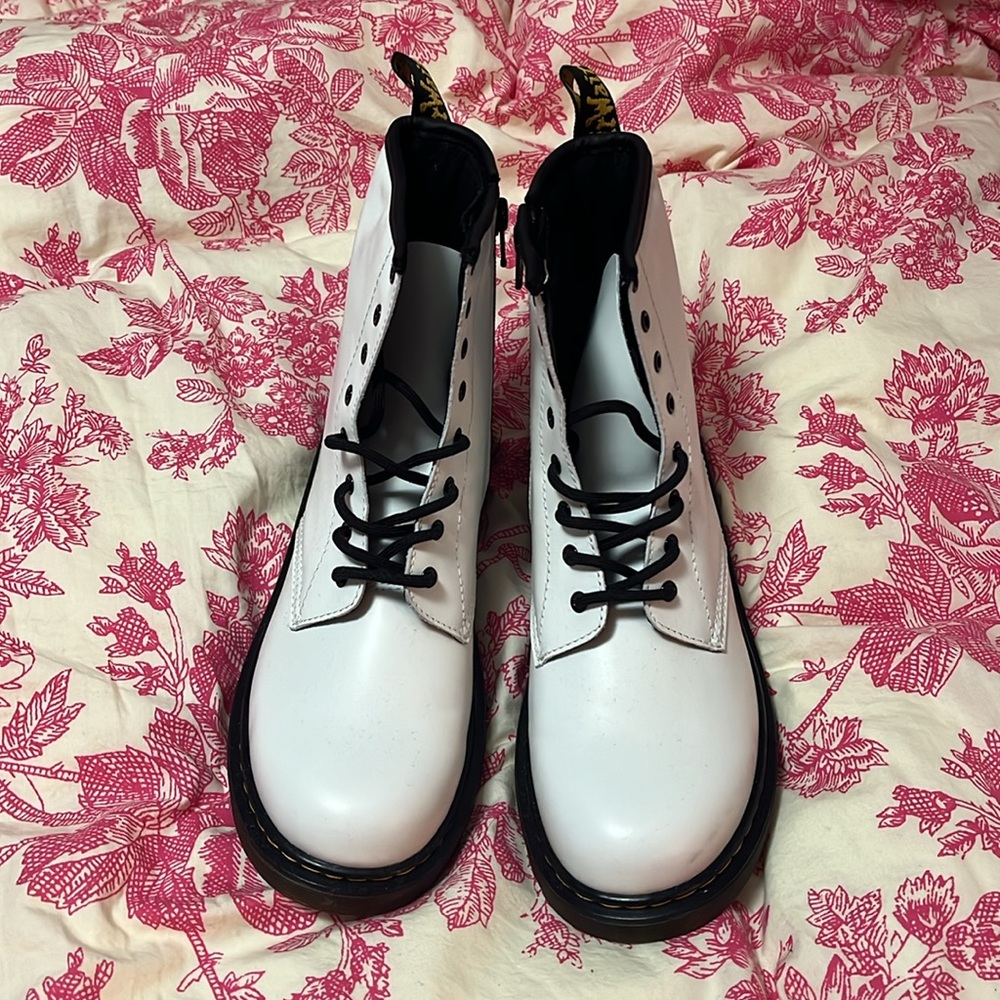 Brand New Doc Marten White Leather Boots